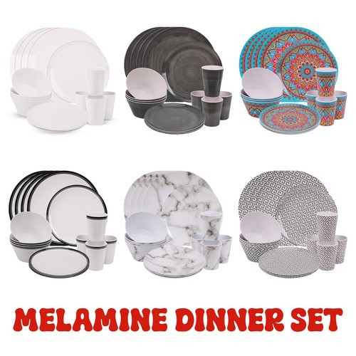Piece melamine dinner set - 16,