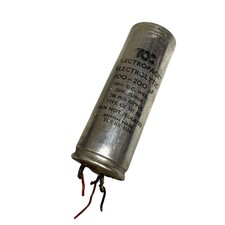 Vintage TCC Lectropack Electrolytic Capacitor Can Condenser CE191KE 100-200uF