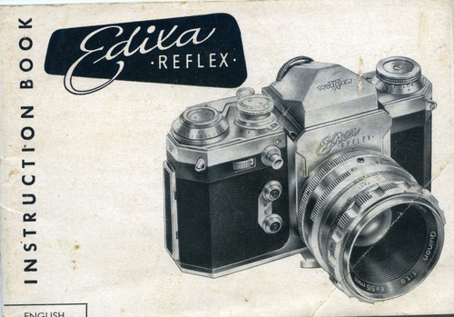 Edixa reflex instruction - reflex,