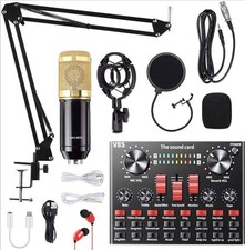 ALLWIN Condenser Microphone Set, Podcast Kit with Broadcast Microphone,