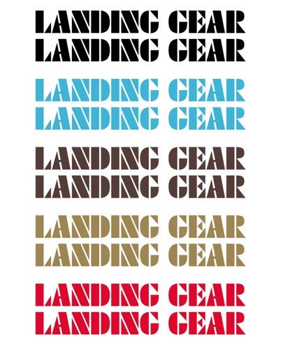 Racing landing gear decals - landing,