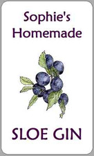 Sloe Gin Bottle Labels