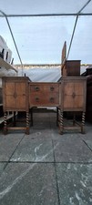 Antique Oak Sideboard Carved