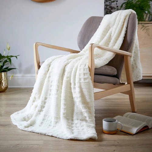 Cream checkboard textured - cream,