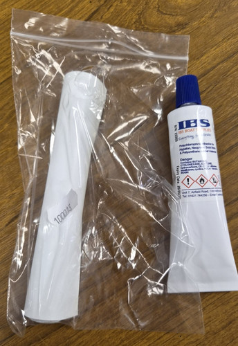 White hypalon repair kit - repair, glue