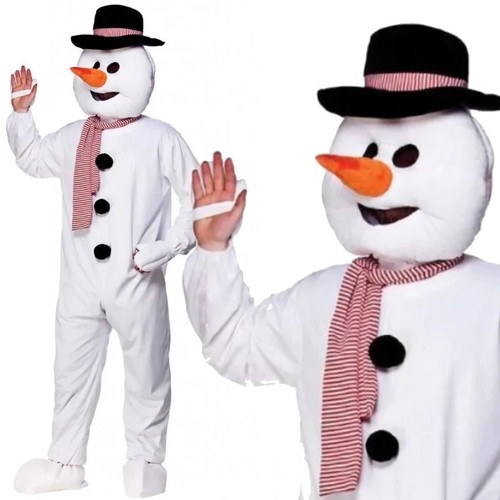 Snowman mascot costume - snowman,