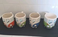 Ceramic Hippy Camper Van Mugs