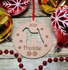 Personalised Dog Bauble Puppy Ornament Christmas Decoration Tree Pet Pick Breed