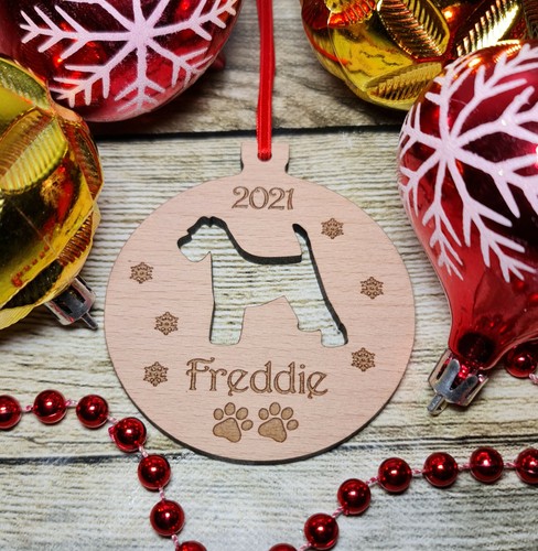 Personalised dog bauble puppy - personalised,