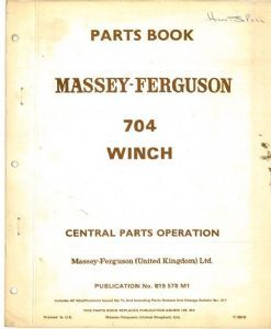Massey ferguson 704 winch - massey,