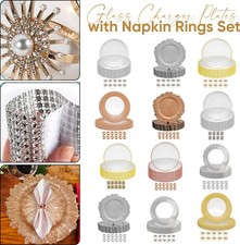 33cm Vintage Glass Charger