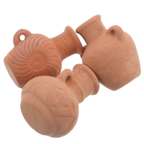 3pcs miniature clay - clay, pots