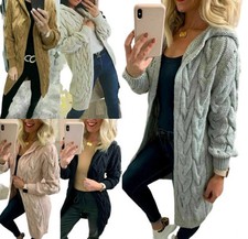 Womens Ladies Chunky Cable