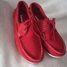 Timberland Boat shoe suede Classic unisex bright red suede size 41/7.5 preloved