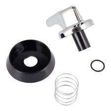 SMEG Silver & Black Control Knob Switch Range Style Cooker Oven  GENUINE