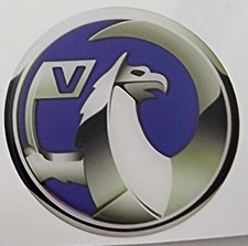 VAUXHALL 3D Gel Domed Sticker Car Decal 50mm indoor Outdoor Blue Wheel Hub