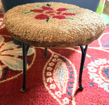 Vintage Upholstered Round