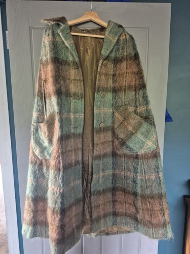 Mohair and woolen cloak - mohair,