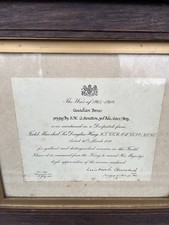 G Swatton Canadian Forces Mention in Dispatches WW1 Winston Churchill Framed