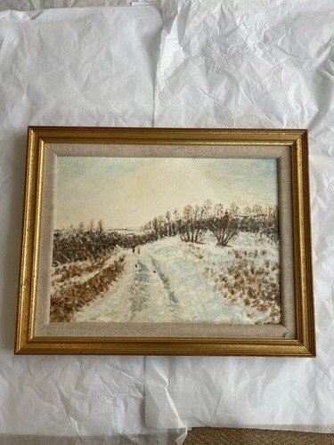 Vintage framed winter - vintage,