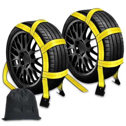 Tow dolly basket - straps, with