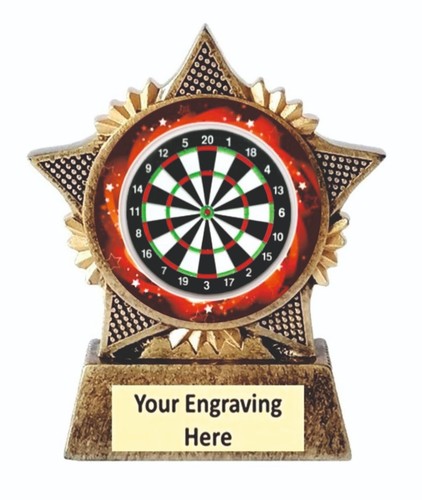 Darts trophy star - darts, award