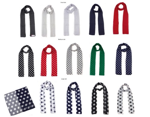 Airy polka dot scarf classic - polka,