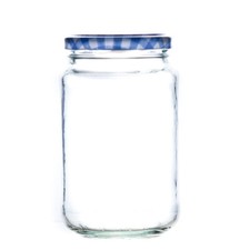 1lb Glass Jam Jars Lids Round