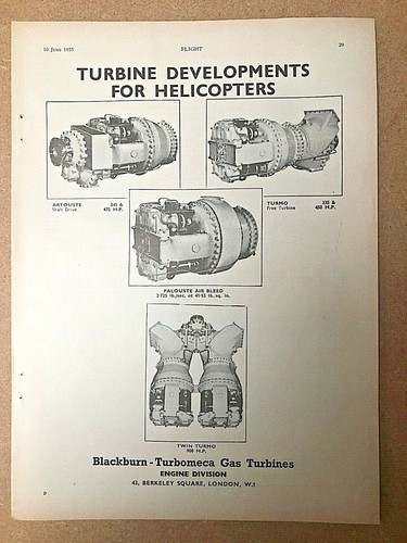 1955 aircraft advert blackburn - 1955,