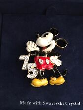 Mickey Mouse Swarovski 75th Anniversary Brooch