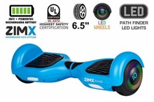 Blue hoverboard with led - blue,