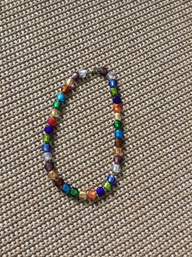 Multicolour glass beaded - multicolour,