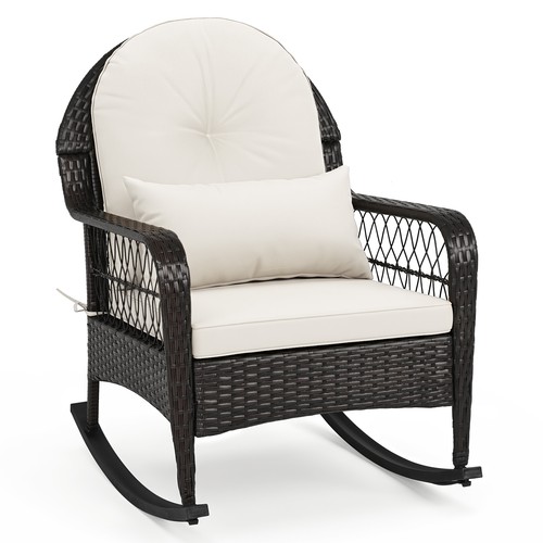 Outdoor wicker rocking chair - outdoor,