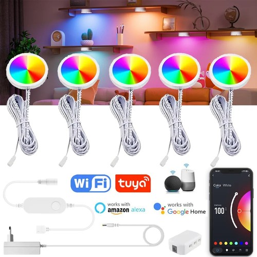 Rgb led under cabinet puck - cabinet,