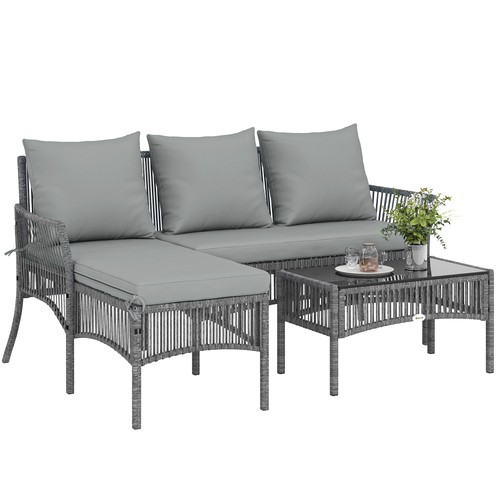 Outsunny piece rattan garden - outsunny,