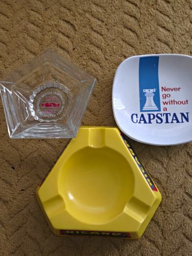 Vintage advertising ashtrays - vintage,