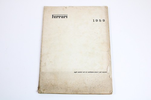 1959 ferrari yearbook annuario - ferrari,