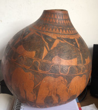 Large Vintage Hand Carved