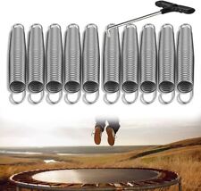 Trampoline Replacement Springs, Heavy-Duty Galvanised, 7" Silver 7 Inch