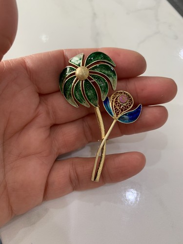 Vintage gold plated 800 silver - vintage,