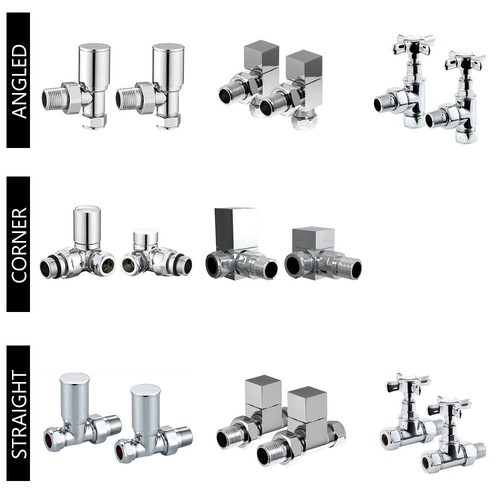 Manual radiator valves round - radiator,
