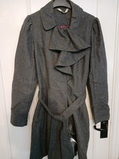 Debenham Ruffle Frill Grey