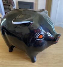 Arthur Wood Vintage Hand Painted Ceramic Floral Pig Piggy Bank