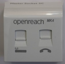 BT Openreach Telephone Master Socket NTE 5C MK2 & VDSL/ADSL Faceplate MK4 2024