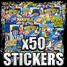 50x Mansfield Town Stickers |
