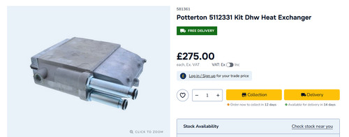 Baxi potterton 5112331 heat - baxi,