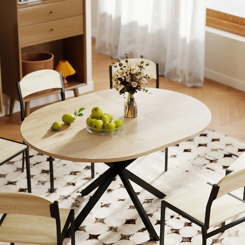 Extendable dining table 6seat - extendable,