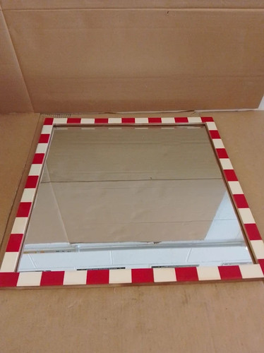 Habitat striped red resin - red,