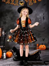 Girls Halloween Witches Hat