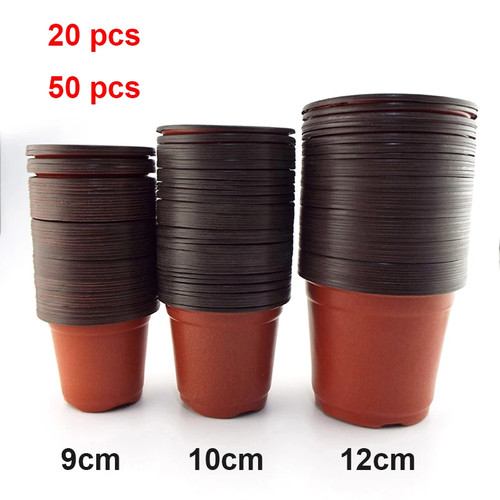 Plastic plant pots - plastic,